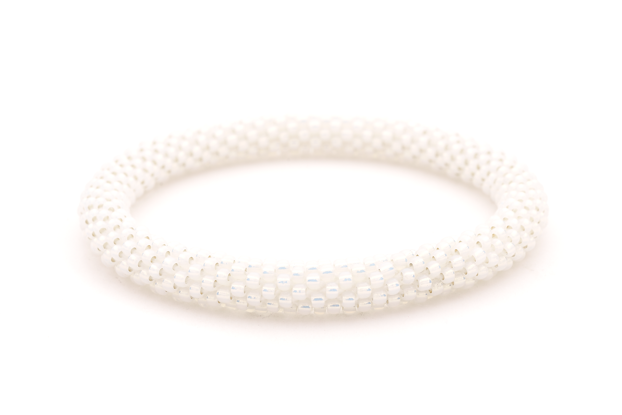 Handmade glass bead bracelet from Nepal, featuring a roll design. Also known as a beaded bracelet, seed bead bracelet, beach glass bracelet, or sea glass bracelet
