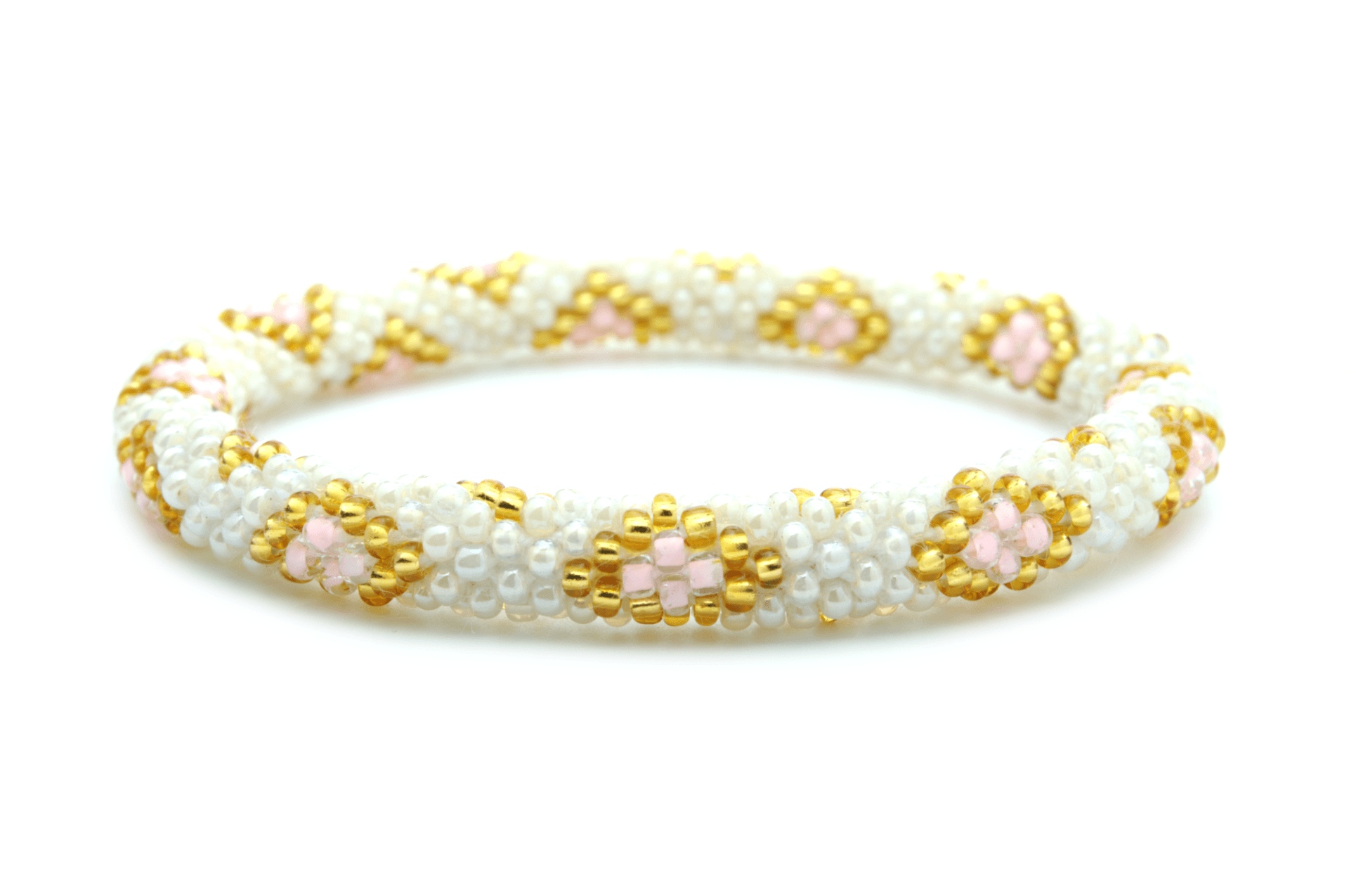 Sashka Co. Original Bracelet Pearl / Pink / Gold Pink Pearl Diamond Bracelet