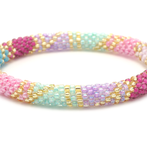 Sashka Co. Original Bracelet Pink / Mint / Gold / Purple Tiara Bracelet