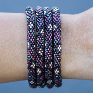Sashka Co. Original Bracelet Purple / Black / Iridescent Family Bracelet