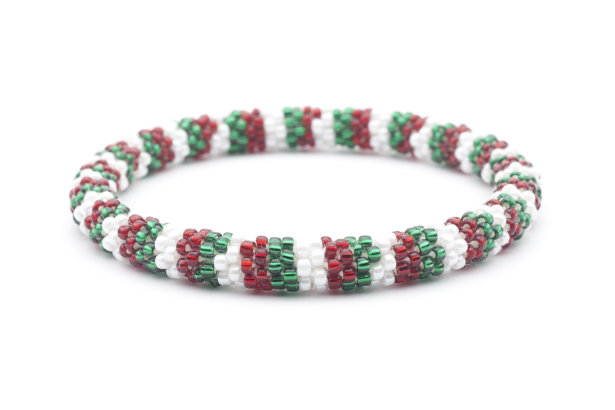 Sashka Co. Original Bracelet Red / White / Green Christmas Bracelet