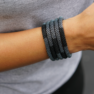 Sashka Co. Original Bracelet Silver / Black Rogue Bracelet