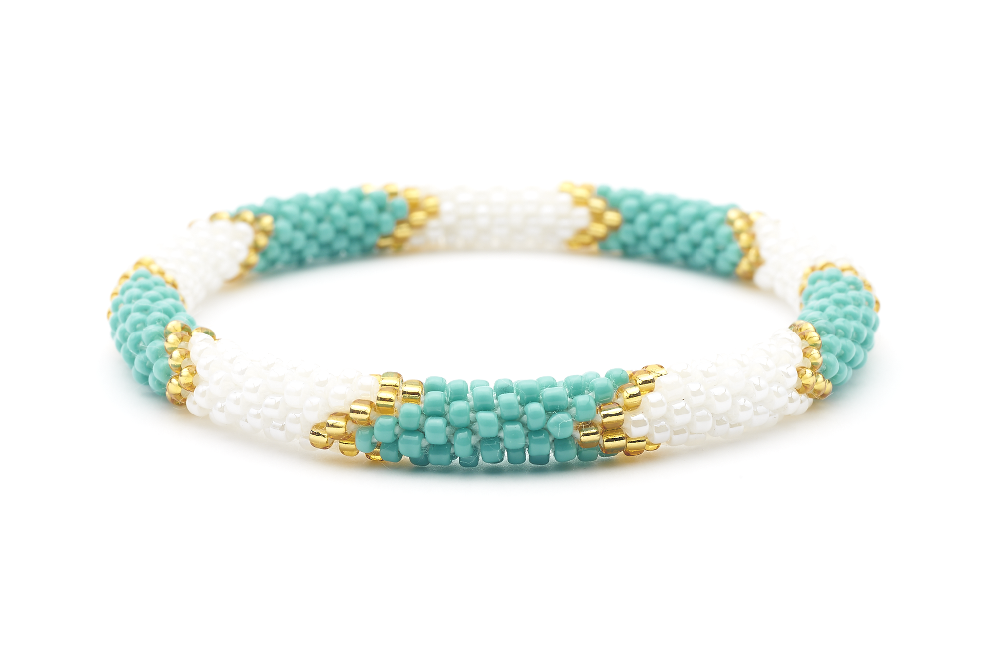 Sashka Co. Original Bracelet Turquoise / Gold / White Surfer Girl Bracelet