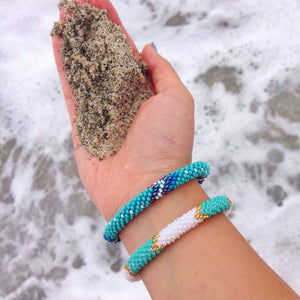 Sashka Co handmade beaded friendship bracelet. Crafted in Nepal by skilled artisans.