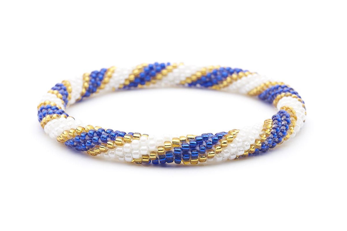 Sashka Co. Original Bracelet White / Blue / Gold Royal Blue Bracelet