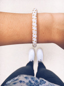Sashka Co. Original Bracelet White/Gold Popcorn Bracelet