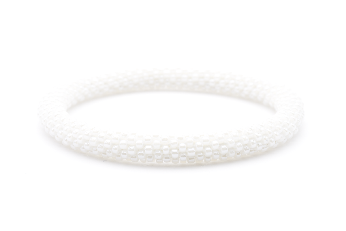 Sashka Co. Sashka Anklet White White Solid Glass Bead Anklet