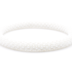 Sashka Co. Sashka Anklet White White Solid Glass Bead Anklet