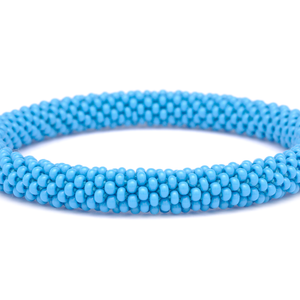 Sashka Co. Solid Baby Blue Baby Blue Solid Bracelet -Extended 8"