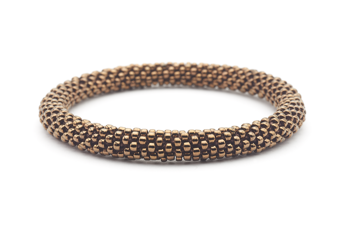 Sashka Co. Solid Brown Chocolate Bracelet - Extended 8"