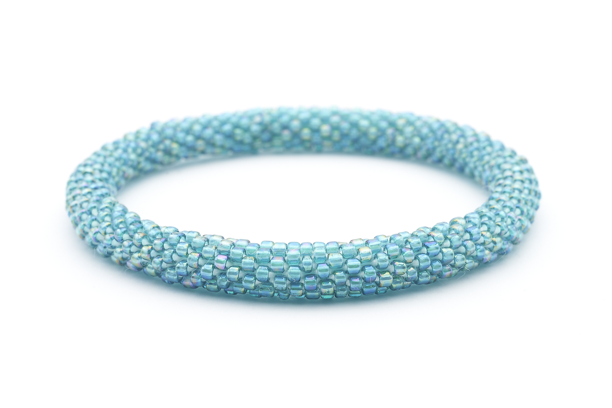 Sashka Co. Solid Iridescent Aqua Teal Secret Limited Edition Bracelet