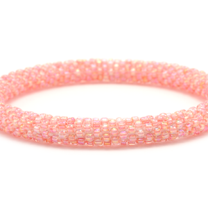 Sashka Co. Solid Iridescent Coral Malibu Bracelet  - Extended 8"