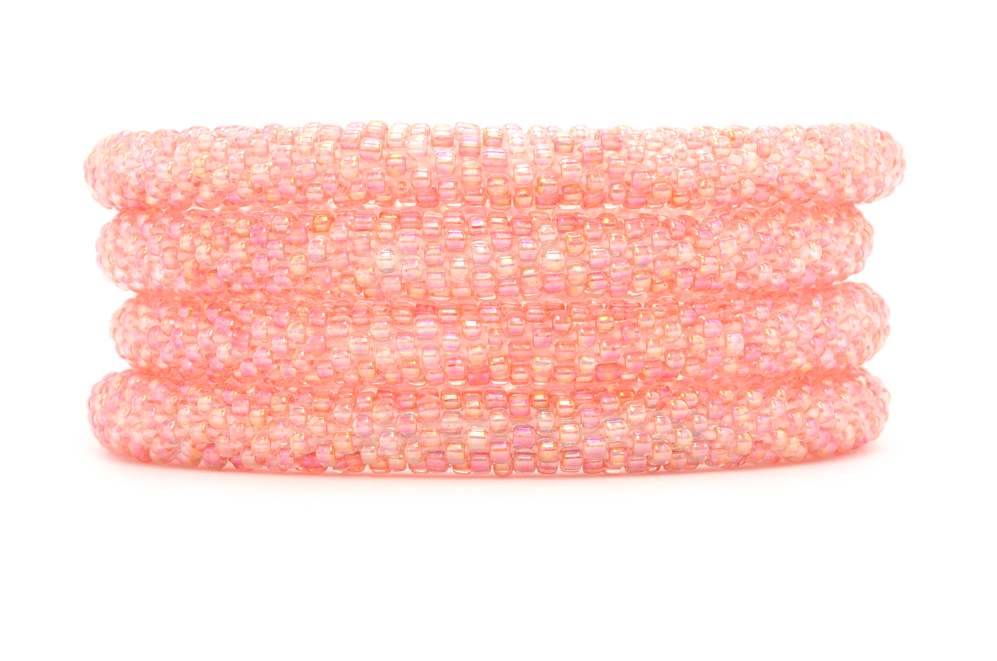 Sashka Co. Solid Iridescent Coral Malibu Bracelet  - Extended 8"