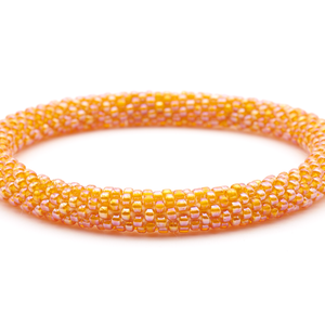 Sashka Co. Solid Iridescent Orange Orange Crush Bracelet - Extended 8"