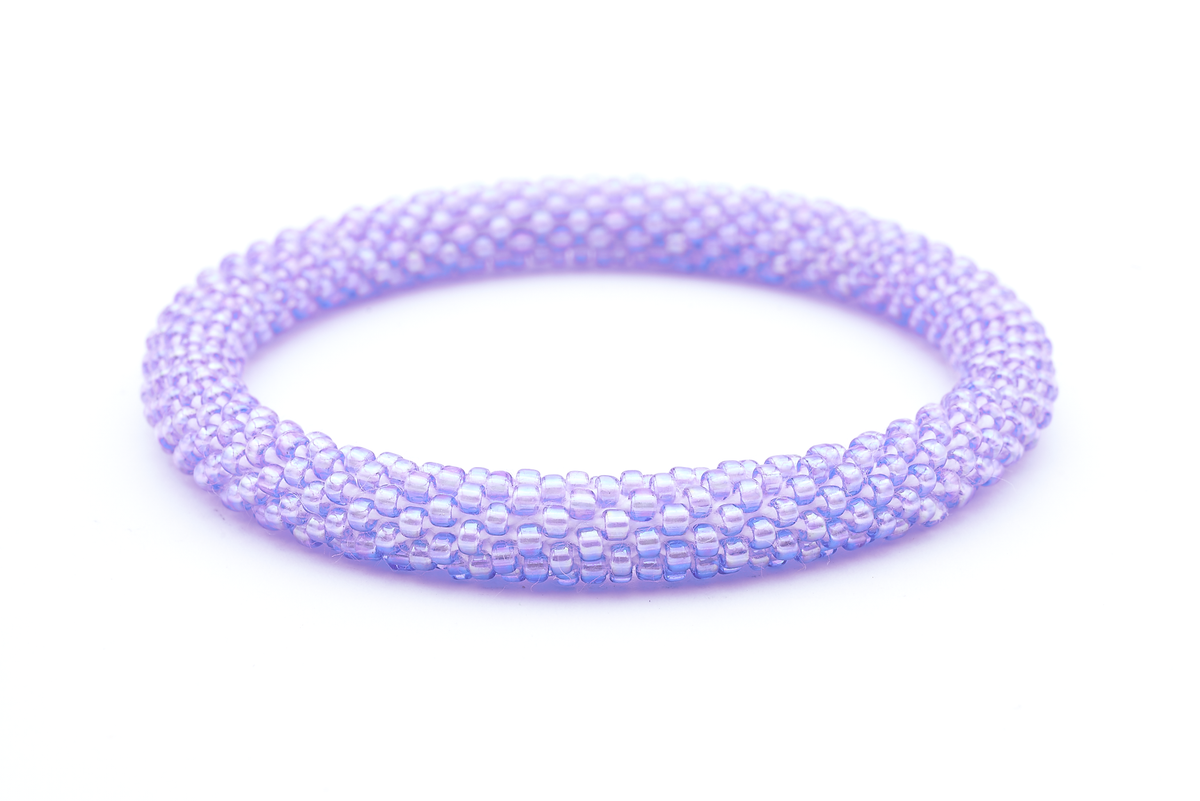 Handmade glass bead bracelet from Nepal, featuring a roll design. Also known as a beaded bracelet, seed bead bracelet, beach glass bracelet, or sea glass bracelet