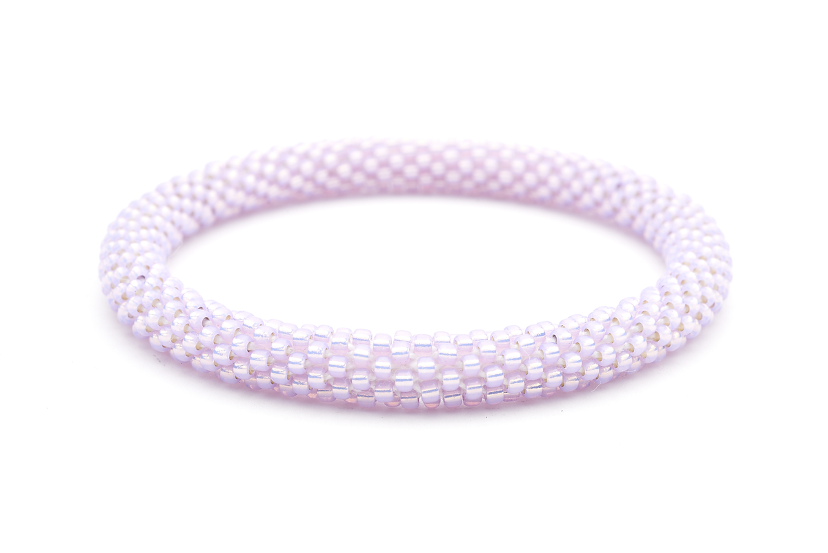 Handmade glass bead bracelet from Nepal, featuring a roll design. Also known as a beaded bracelet, seed bead bracelet, beach glass bracelet, or sea glass bracelet