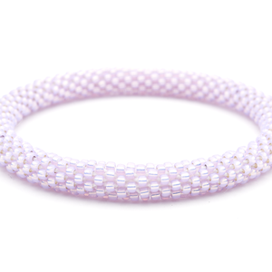 Sashka Co. Solid Light Pink Lavender Thistle Bracelet - Extended 8"