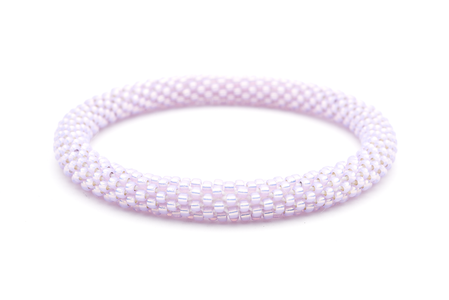 Sashka Co. Solid Light Pink Lavender Thistle Bracelet - Extended 8"