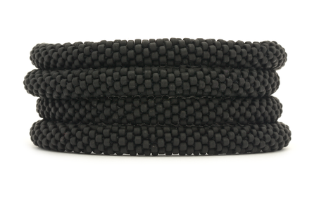 Sashka Co. Solid Matte Black Matte Black Bracelet - Extended 8"