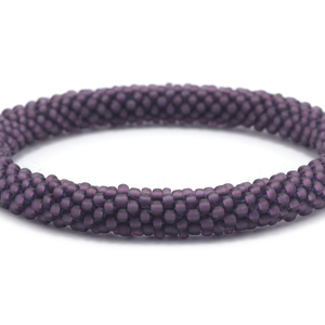 Handmade glass bead bracelet from Nepal, featuring a roll design. Also known as a beaded bracelet, seed bead bracelet, beach glass bracelet, or sea glass bracelet