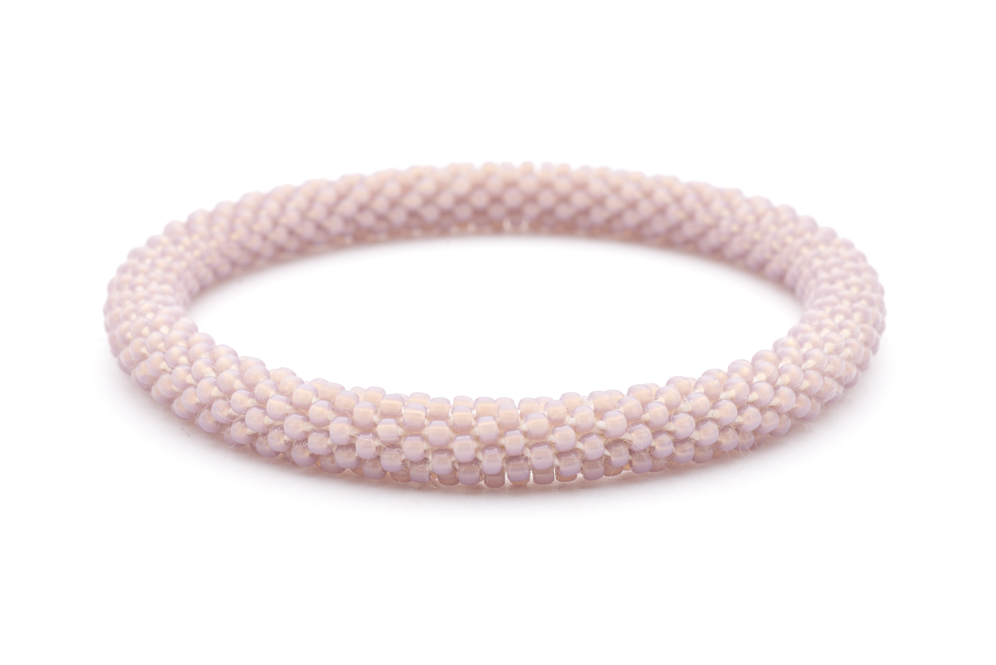 Handmade glass bead bracelet from Nepal, featuring a roll design. Also known as a beaded bracelet, seed bead bracelet, beach glass bracelet, or sea glass bracelet