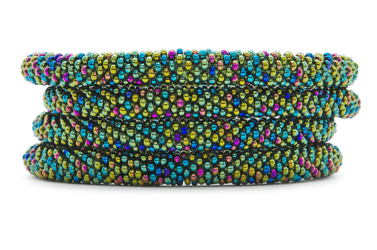 Sashka Co. Solid Mixed Dragon Scales Bracelet - Extended 8"