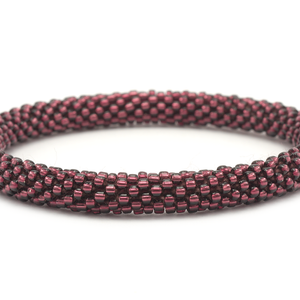 Sashka Co. Solid Plum Plum Bracelet - Extended 8"
