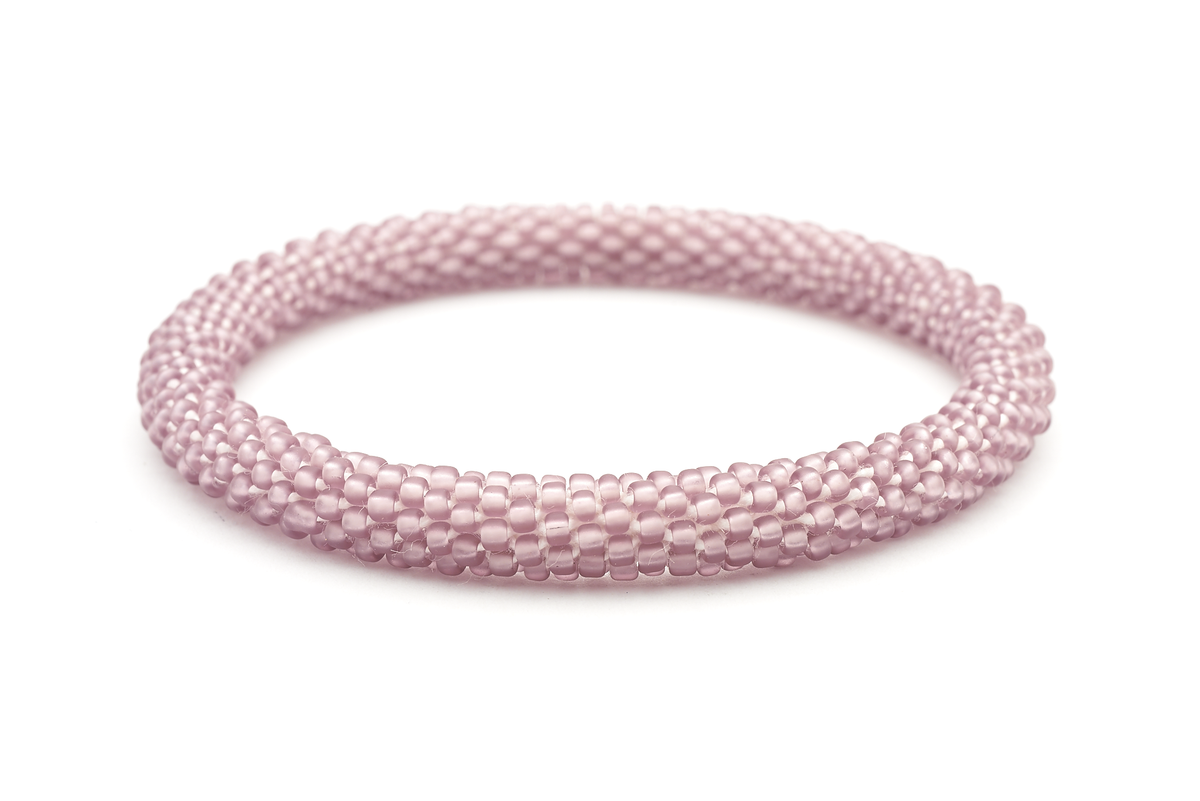 Handmade glass bead bracelet from Nepal, featuring a roll design. Also known as a beaded bracelet, seed bead bracelet, beach glass bracelet, or sea glass bracelet