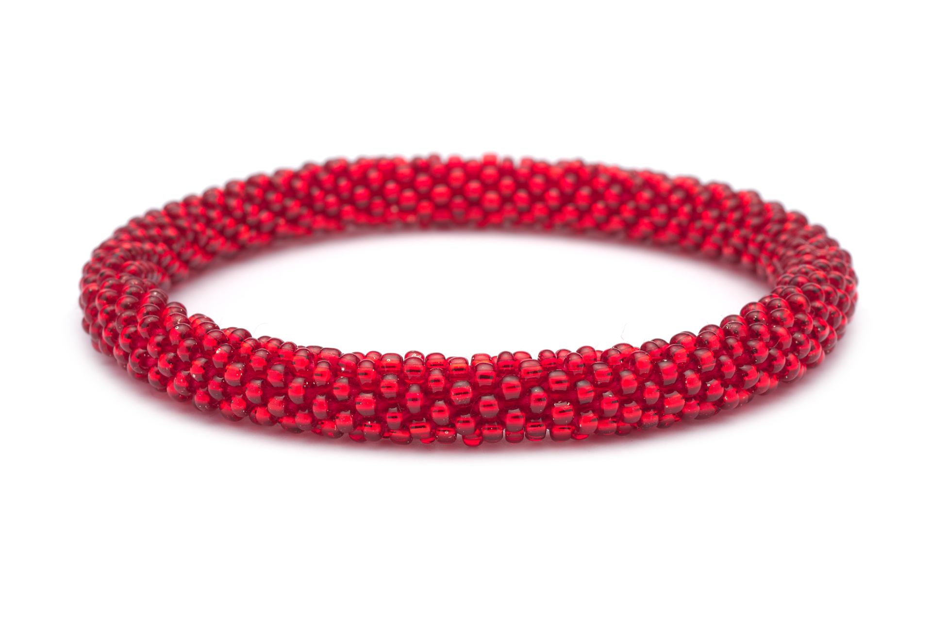 Sashka Co. Solid Ruby Red Ruby Red Solid Bracelet - Extended 8"