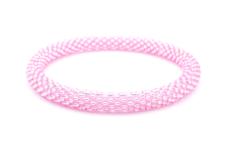 Sashka Co. Solid Solid Metallic Pink Metallic Pink Bracelet - Extended 8"