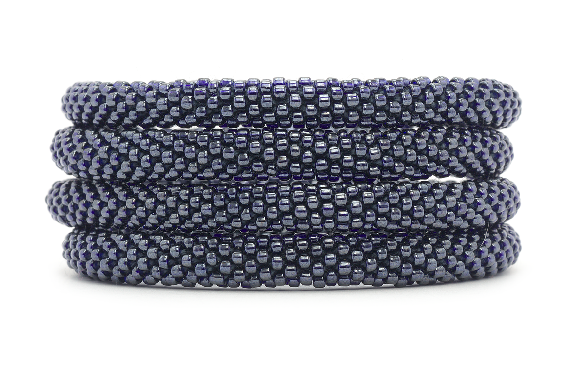 Sashka Co. Solid Solid w/ Purple tint Limited Edition Silo Bracelet  - Extended 8"